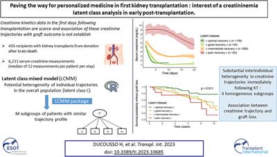 Paving the Way for Personalized Medicine in First Kidney Transplantation: Interest of a Creatininemia Latent Class Analysis in Early Post-transplantation